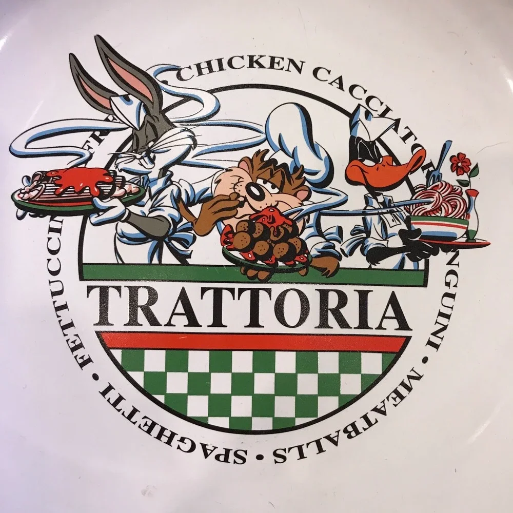 Vintage 1993 Warner Brothers ACME Home Works 14 inch Pasta‎ Bowl